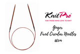KnitPro Ginger Fixed Circular Needles 60cm, 2mm - 12mm 