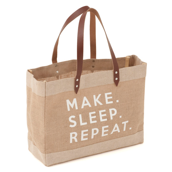 HobbyGift Craft Bag: Shoulder Tote (L): Make Sleep Repeat