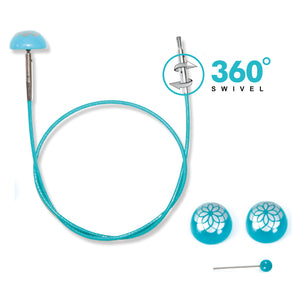 KnitPro The Mindful Collection: 360° Swivel Cable: Interchangeable
