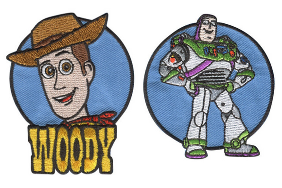 Official Disney Toy Story Appliques - Woody & Buzz Lightyear
