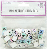 Dovecraft Mini Metallic Letter Tiles