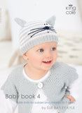 King Cole Baby Knitting Patterns Book 4 - 35+ Items Coats Cardigans Hat Jackets Booties