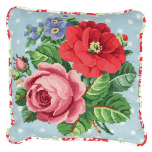Anchor Tapestry Cushion Front Kit - 40cm x 40cm - Berlin Roses