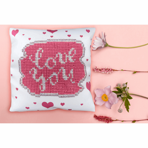 Diamond Dotz - Diamond Painting Kit - Cushion - Love You