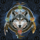 Diamond Dotz - Diamond Painting Kit - Celtic Wolf Guide