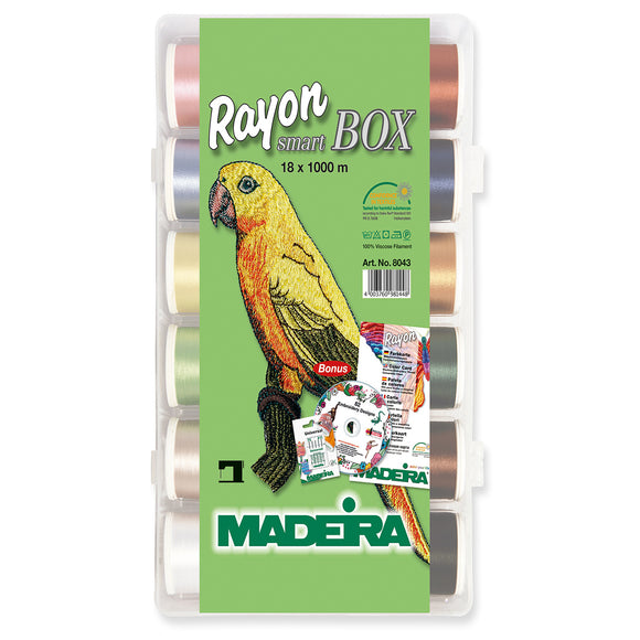 Madeira Smartbox: Rayon No.40: 18 x 1,000m: Spools