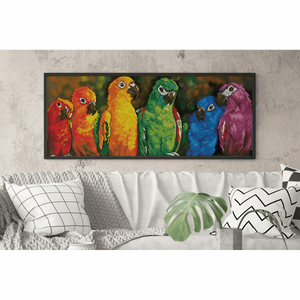 Diamond Dotz - Diamond Painting Kit - Rainbow Parrots Design