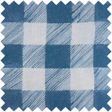 HobbyGift Sewing Box (S) - Rectangle - Woven Basket - Embroidered Lid - Wild Floral Plaid