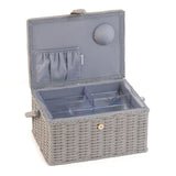 HobbyGift Sewing Box (M) - Embroidered Lid - Wildflowers