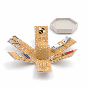 HobbyGift Sewing Kit - Victorian Appliqué Bee Design Storage