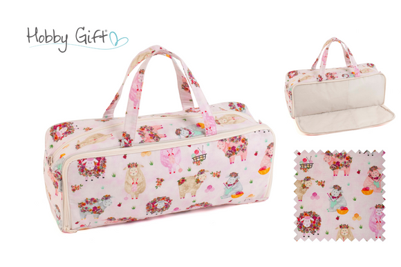 HobbyGift Knitting Bag with Pin Case: Knitty Sheep