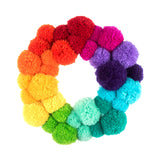 Trimits Pompom Wreath Kit - Rainbow