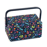 HobbyGift Sewing Box (M): PVC Handle: Mini Sew Machines