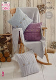 King Cole Knitting Pattern Timeless Chunky - Blankets and Cushions 5182