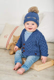 King Cole Baby Aran Knitting Patterns Book 3 - 28 Items - Coats Cardies Hats