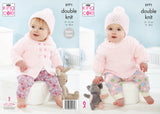 King Cole Knitting Pattern Coat, Top and Hats - DK 5771