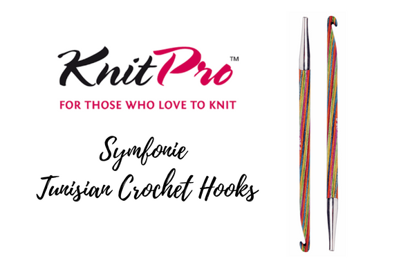 KNITPRO Symfonie Single Ended Crochet Hook - 3.00mm, Birchwood, Eco-Friendly Packaging