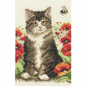 Cross Stitch Kit: Starter: Cat and Bee