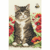 Cross Stitch Kit: Starter: Cat and Bee