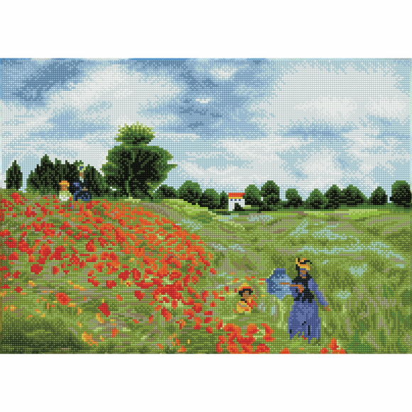 Diamond Dotz - Diamond Painting Kit - Poppy Fields (Monet)