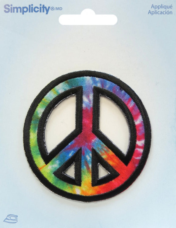 Peace Sign Symbol Iron-on Applique