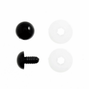 Trimits Toy Safety Eyes - Solid Black - Sizes 6mm-15mm