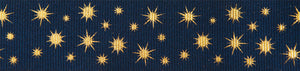 Berisfords Glisten/Galaxy Stars Ribbons Full 20 Metres Reels : 10/25/35mm