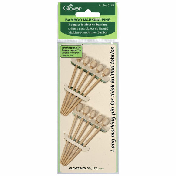 Clover Bamboo Marking Pins (x10 Pins)