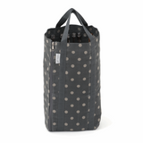 HobbyGift Knitting Bag with Pin Storage - Reversible - Charcoal Spot Design
