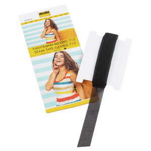 Vlieseline Flexible Seam Tape - 5m x 15mm - Black or White