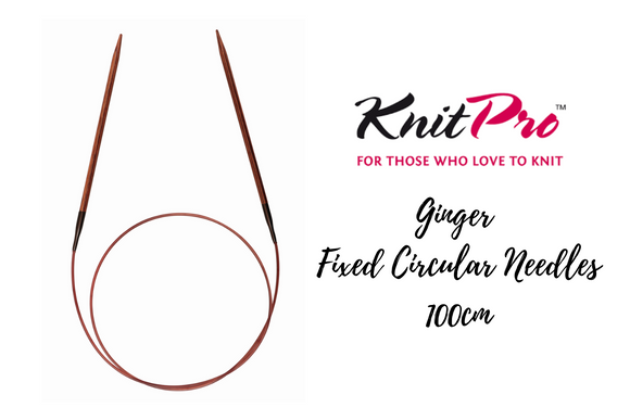 KnitPro Ginger Fixed Circular Needles 100cm, 2mm-12mm