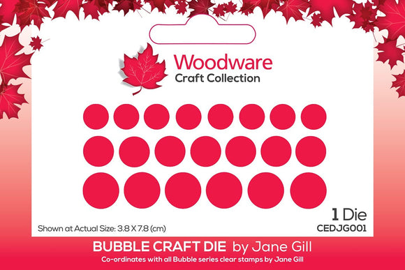 Woodware Bubble Craft Die by Jane Gill
