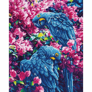 Diamond Dotz - Diamond Painting Kit - Blue Parrots Design
