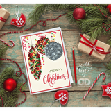 Diamond Dotz - Diamond Painting Kit - Greetings Card Kit - Merry Christmas Baubles