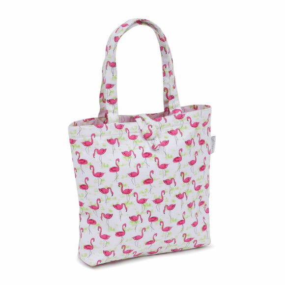 HobbyGift Mini Project Bag - Flamingo Flock Design Storage
