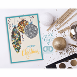 Diamond Dotz - Diamond Painting Kit - Greeting Card Kit - Merry Christmas Baubles