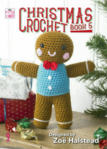 King Cole Christmas Crochet Book 5 Patterns Festive Wreath Advent Garland