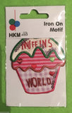 HKM Cup Cake Star Flower Applique Motif Patches Iron On Sewing Crafts Sequins