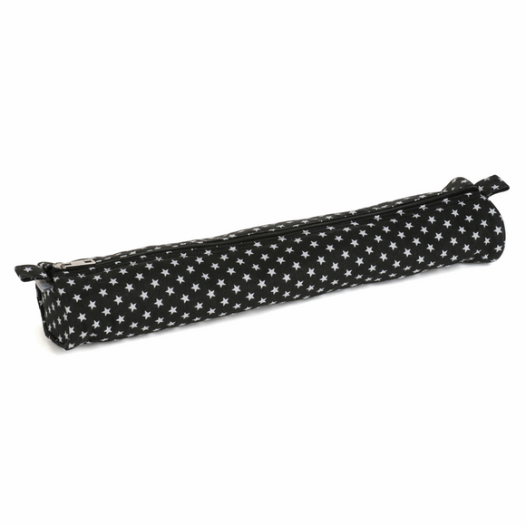 HobbyGift Extra Large Pin Case - Soft - Matt PVC - Black Star Design