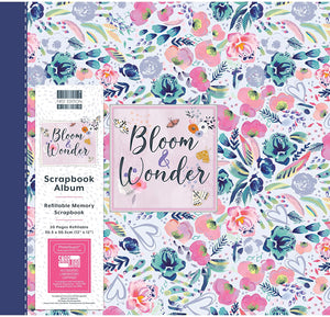 First Edition Bloom & Wonder - Floral - 12" x 12" Scrapbook Album