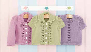 King Cole Baby Knits Book 1 - Baby Raglan Cardigans & Sweaters