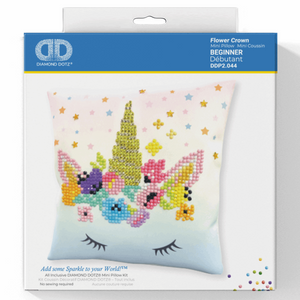 Diamond Dotz - Diamond Painting Kit - Mini Pillow - Flower Crown