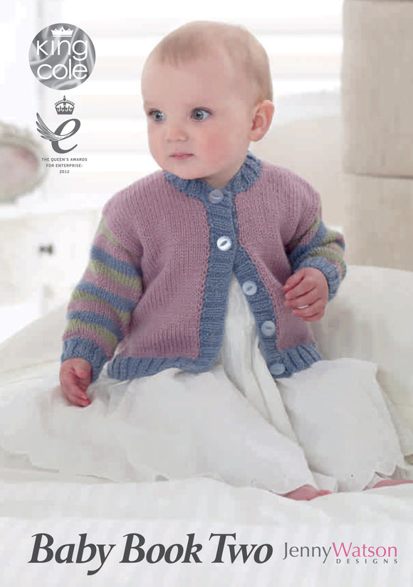 King Cole Baby Knitting Patterns Book 40 Items Sweaters Cardigans Hat Jackets