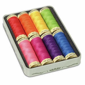 Gutermann Sew All '1928' Nostalgic Tin Thread Set- 8 x 100m Reels - Bright Colours 640952