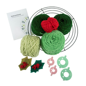 Trimits Pom Pom Wreath Kit - Green