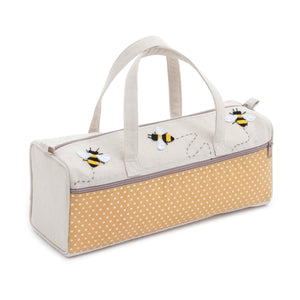 HobbyGift Premium Knitting Bag - Bees Applique