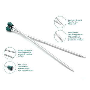KnitPro The Mindful Collection: Knitting Pins: Single-Ended: 25cm
