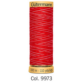 Gütermann Cotton Multicolour 100m Threads - All Colours 