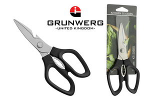 Grunwerg 8" Heavy Duty Ergonomic Kitchen Scissors