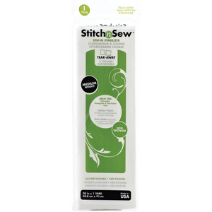Stitch n Sew Tear-Away Stabilizer-20" x 1 Yard Pack